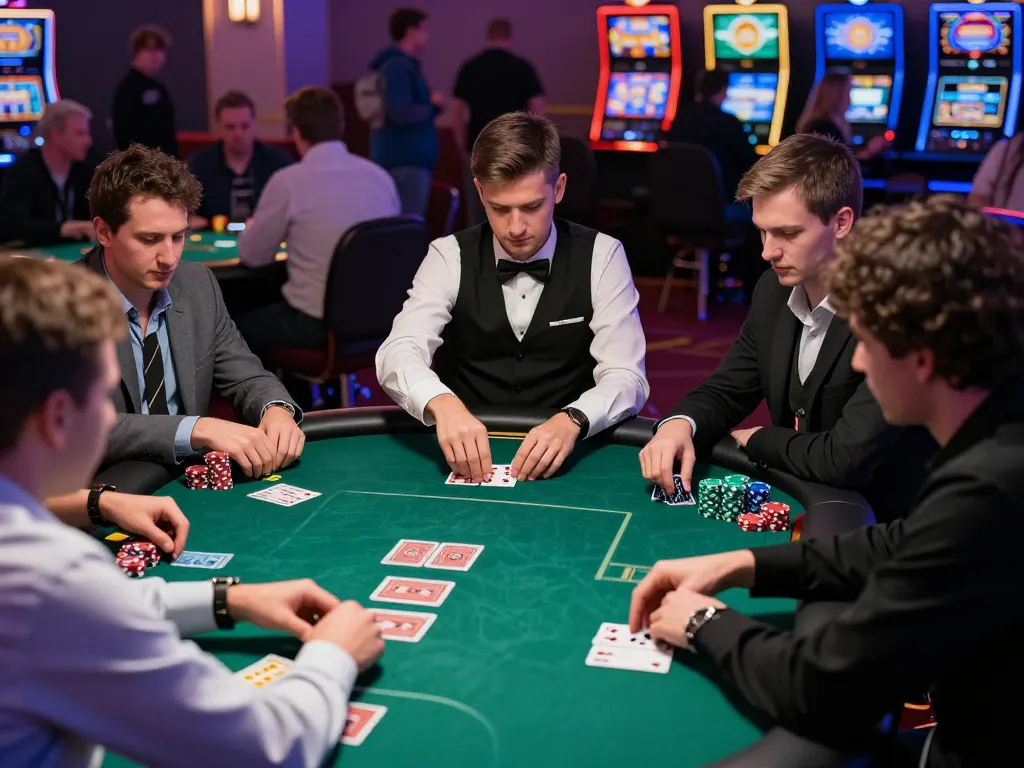 LC88 professionals competing in an intense poker game with strategic card plays and focused atmosphere
