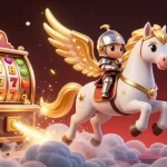Experience the thrill of BARCODESLOT with vibrant reels, golden coins, and engaging characters.