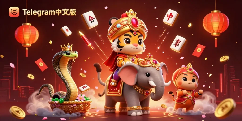 通过这个引人入胜的3D赌场插图，体验Telegram中文版带来的精彩游戏体验。