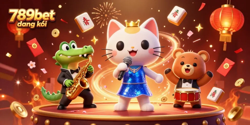 Experience 789bet đăng ký with animated casino characters in a vibrant gaming scene.