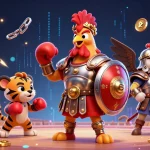 Engage with sunwin's thrilling gaming experience featuring vibrant characters in a lively casino scene.