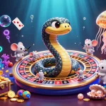 Engage with the adventure of llwin casino as astronaut mice bet on a roulette with cosmic themes and vibrant 3D elements.