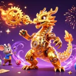 Engage your luck at jumpspace casinos with colorful lottery elements and golden dragons
