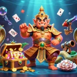 Engage with slot gacor gameplay in a vibrant, captivating 3D casino scene