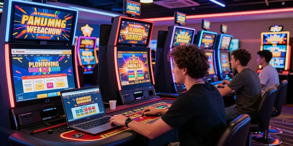 Exploring new online casino sites with diverse players enjoying gaming activities in an exciting virtual casino environment.