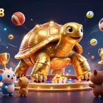 Engage in thrilling gameplay at badak178 with a golden tortoise pinball machine and energetic sports elements.