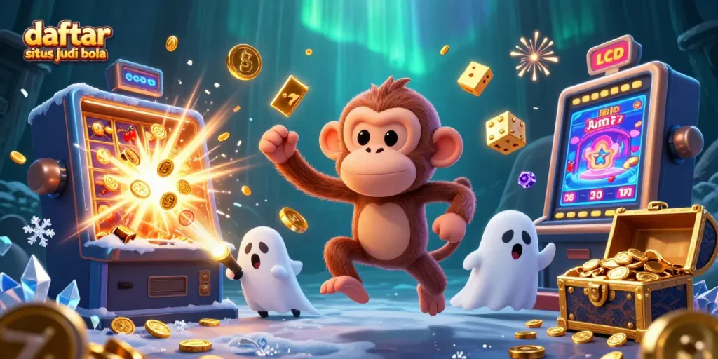 Experience thrilling wins on daftar situs judi bola with a 3D monkey and treasure-filled haunted casino.