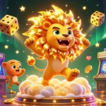 tx88 showcase featuring a roaring sun lion surrounded by vibrant gaming and casino elements